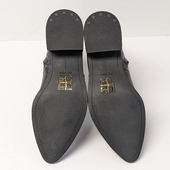 Dolce Vita Bryson Ankle Boots, Black Leather, Women's 8 - Picture 6 of 7